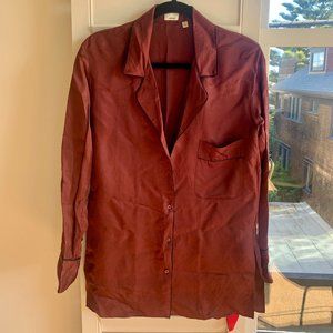 Aritzia Wilfred Silky Pajama Top